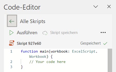 Skript Code-Editor